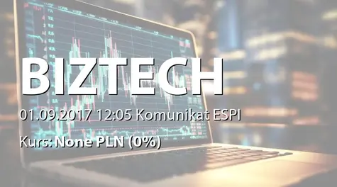 Biztech Konsulting S.A.: Aneks do umowy z Grupą Allianz (2017-09-01)