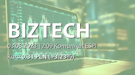 Biztech Konsulting S.A.: Umowa z Ministerstwem Nauki i Szkolnictwa Wyższego (2023-08-03)