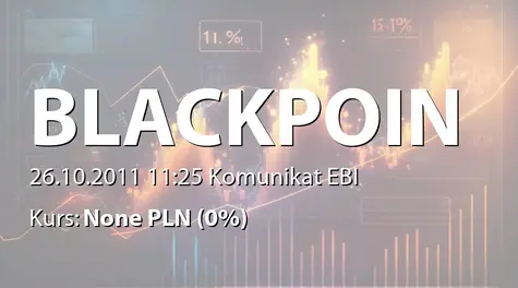 Black Point S.A.: WZA - projekty uchwał: korekta dot. podziału zysku (2011-10-26)