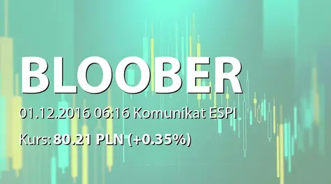 Bloober Team S.A.: Informacja produktowa (2016-12-01)