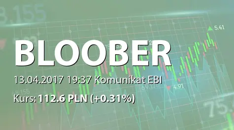 Bloober Team S.A.: Korekta raportu EBI 5/2017 (2017-04-13)