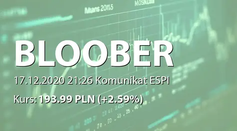 Bloober Team S.A.: Zakup akcji własnych (2020-12-17)