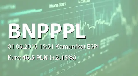 BNP Paribas Bank Polska S.A.: NWZ - podjęte uchwały: zmiany w RN, zmiany w statucie (2015-09-01)