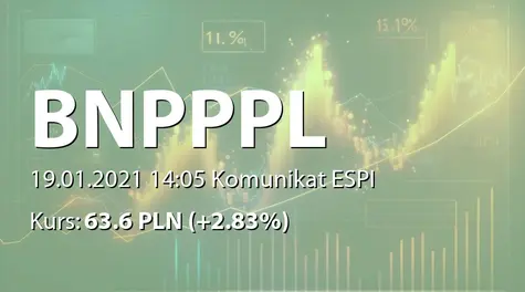 BNP Paribas Bank Polska S.A.: Zalecenie KNF dotyczące wstrzymania wypłaty dywidendy w pierwszym półroczu 2021 roku (2021-01-19)