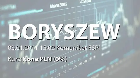 Boryszew S.A.: Informacja o zakupie akcji przez osobę powiązaną (2011-01-03)