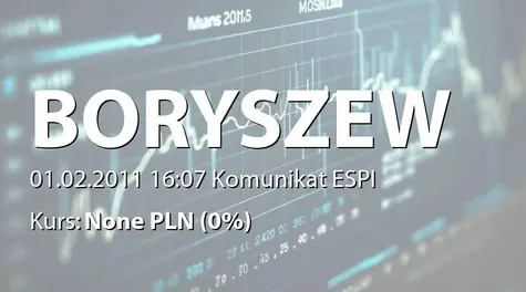 Boryszew S.A.: Odstąpienie od złożenia oferty wiążącej na zakup aktywów Grupy Cablelettra (2011-02-01)