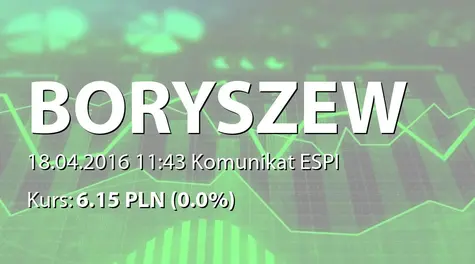 Boryszew S.A.: Ustanowienie zastawów rejestrowych na akcjach (2016-04-18)