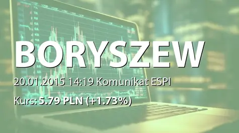 Boryszew S.A.: Zakup akcji przez SPV Boryszew 3 sp. z o.o (2015-01-20)