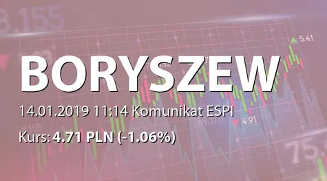 Boryszew S.A.: Zakup akcji własnych (2019-01-14)