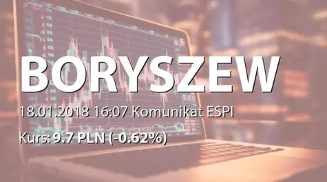 Boryszew S.A.: Zakup akcji własnych (2018-01-18)