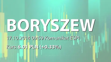 Boryszew S.A.: Zakup akcji własnych przez spółkę zależną (2014-10-17)