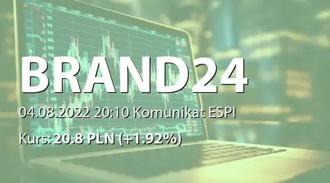 Brand 24 S.A.: Wygaśnięcie porozumienia akcjonariuszy (2022-08-04)