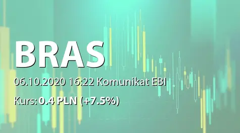 BRAS S.A.: Zakończenie subskrypcji akcji serii E1 (2020-10-06)