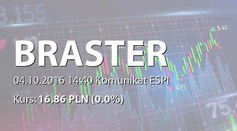 Braster S.A.: Informacja produktowa (2016-10-04)