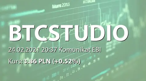 BTC Studios S.A.: NWZ - podjęte uchwały: emisja akcji serii K (2021-02-24)