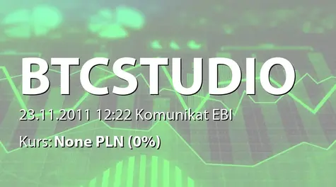 BTC Studios S.A.: Regulamin programu zakupu akcji własnych  (2011-11-23)