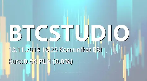 BTC Studios S.A.: SA-Q3 2014 (2014-11-13)