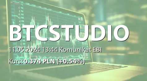 BTC Studios S.A.: Zmiana terminu publikacji SA-Q1 2024 (2024-06-11)