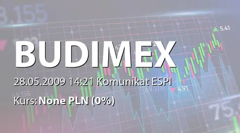 Budimex S.A.: Aneks do umowy Budimex Dromex SA z Fortis Bankiem Polska SA (2009-05-28)