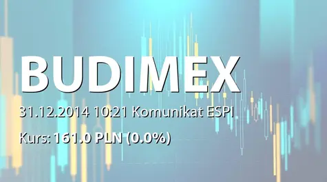 Budimex S.A.: Umowa z GDDKiA na kwotę 118 mln PLN (2014-12-31)