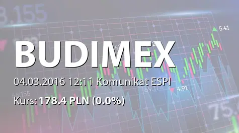Budimex S.A.: Umowa z NP 7 SA - 28,4 mln PLN (2016-03-04)