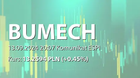 Bumech S.A.: Dopuszczenie i wprowadzenie do obrotu giełdowego akcji serii I, J oraz K Spółki (2024-09-13)