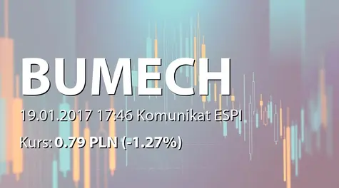 Bumech S.A.: Objęcie akcji serii H (2017-01-19)
