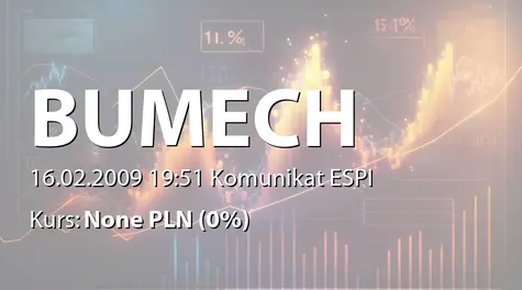 Bumech S.A.: SA-Q4 2008 (2009-02-16)