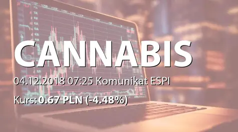 Cannabis Poland S.A.: Korekta raportu ESPI 27/2018 (2018-12-04)
