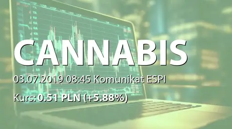 Cannabis Poland S.A.: List intencyjny z GMPV sp. z o.o. (2019-07-03)