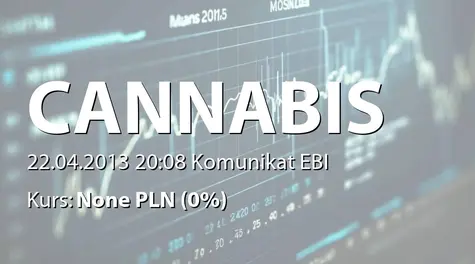 Cannabis Poland S.A.: SA-R 2012 (2013-04-22)
