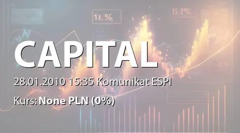 Capital Partners S.A.: Terminy przekazania raportów okresowych w 2010 r.  (2010-01-28)