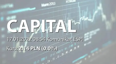Capital Partners S.A.: Terminy przekazywania raportów okresowych w roku 2022 (2022-01-17)