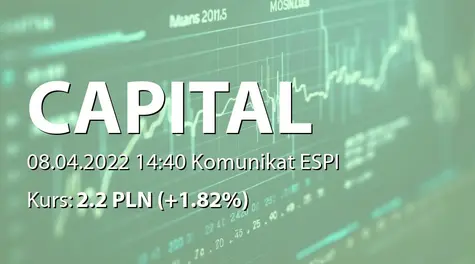 Capital Partners S.A.: Wykup certyfikatów inwestycyjnych Capital Partners Investment I FIZ (2022-04-08)