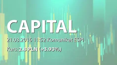 Capital Partners S.A.: Zakup akcji przez członka RN (2016-03-21)