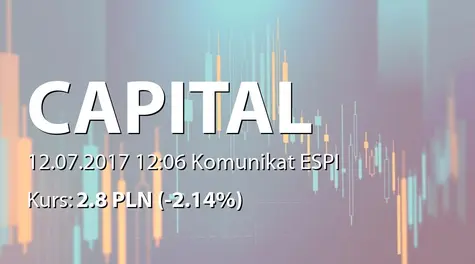 Capital Partners S.A.: Zakup akcji własnych (2017-07-12)