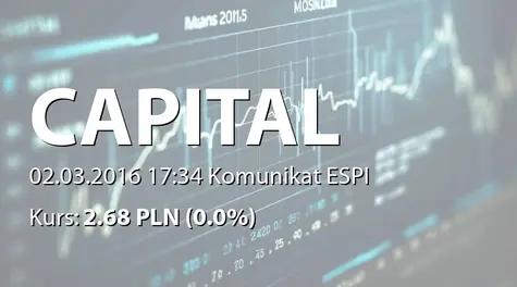 Capital Partners S.A.: Zbycie akcji Grupa Duon SA (2016-03-02)