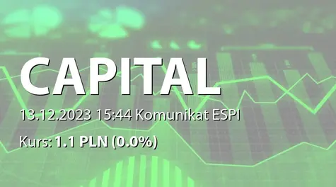 Capital Partners S.A.: Zbycie akcji przez Adama Chełchowskiego - korekta (2023-12-13)