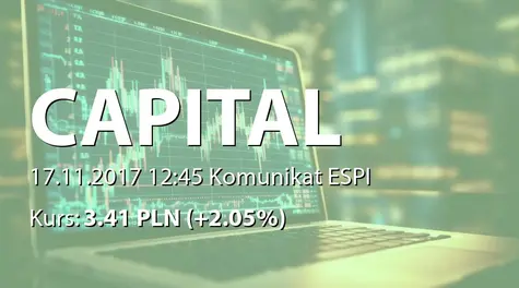 Capital Partners S.A.: Zestawienie transakcji na akcjach (2017-11-17)