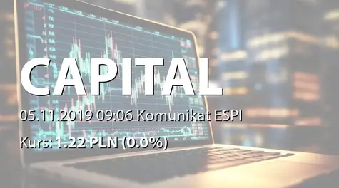 Capital Partners S.A.: Zmiana stanu posiadania akcji przez akcjonariuszy (2019-11-05)