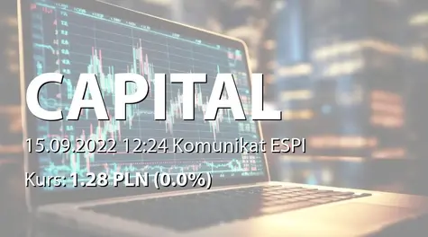 Capital Partners S.A.: Zmiana stanu posiadania akcji przez Pawła Bala i Adama Chełchowskiego (2022-09-15)
