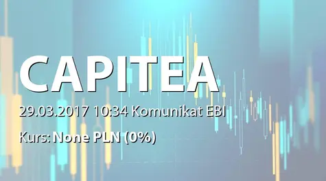 CAPITEA S.A.: Przydział obligacji serii BZ (2017-03-29)