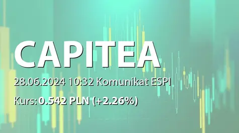 CAPITEA S.A.: Realizacja przyspieszonej wypłaty raty układowej (2024-06-28)