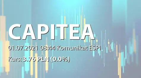 CAPITEA S.A.: ZWZ - akcjonariusze powyżej 5% (2021-07-01)