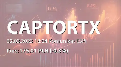 Captor Therapeutics S.A.: Warunkowa rejestracja akcji serii M w KDPW (2023-03-02)