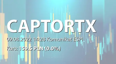 Captor Therapeutics S.A.: Zastaw na akcjach (2022-08-09)