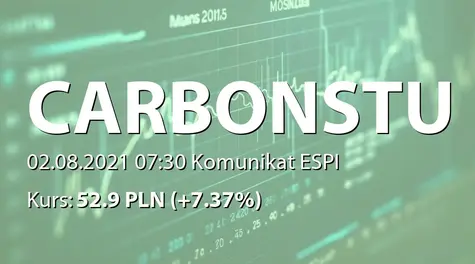 Carbon Studio S.A.: Szacunkowe przychody za II kwartał 2021 r. (2021-08-02)