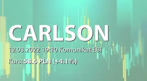 CARLSON INVESTMENTS SE: Report February 2022 (2022-03-12)