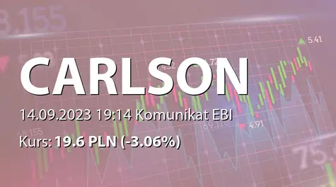 CARLSON INVESTMENTS SE: Report for August 2023 (2023-09-14)