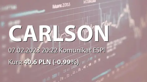 CARLSON INVESTMENTS SE: Zmiana stanu posiadania akcji przez Artura Jędrzejewskiego (2023-02-07)
